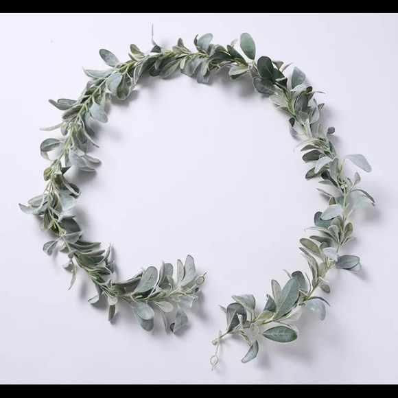 2 Pack | Lambs Ear Garland 12 Total Feet Wedding Vine Greenery Decor ~ New - Picture 5 of 6
